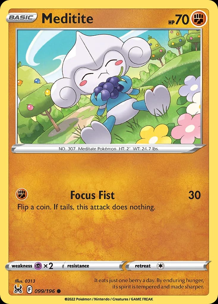 Lost Origin Meditite card front, 99/196