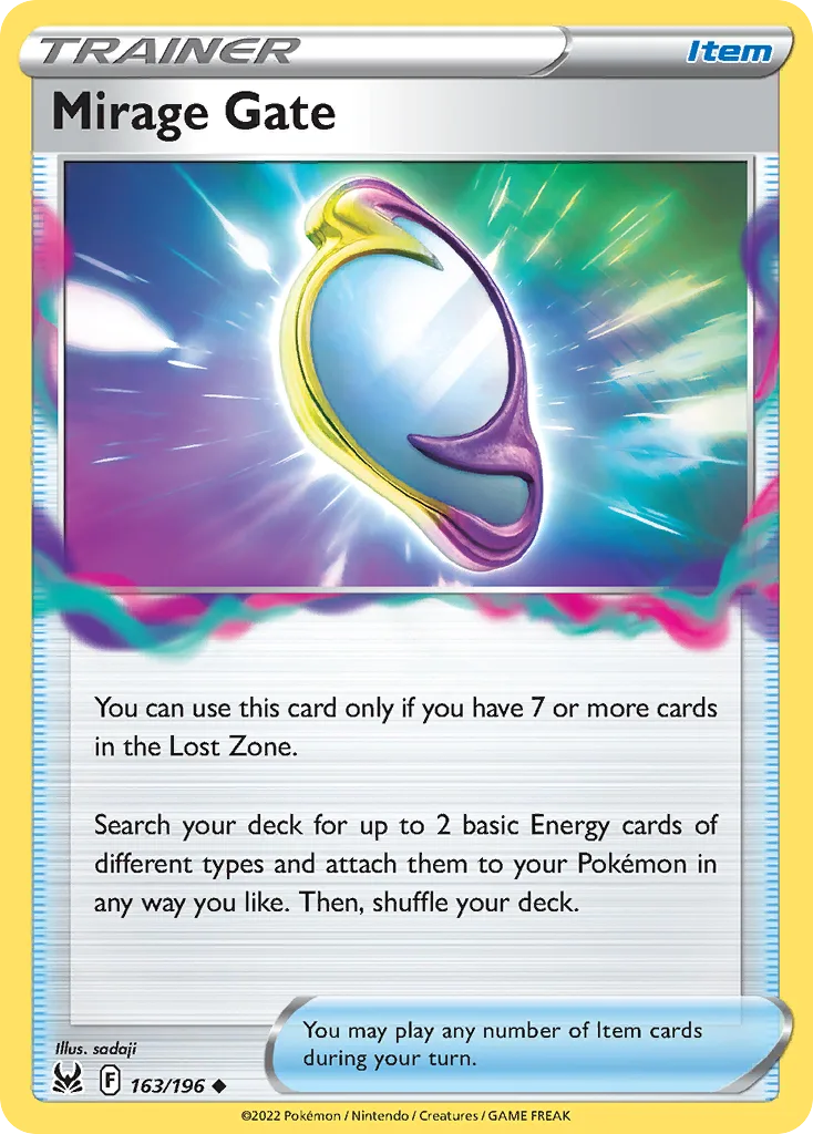 Lost Origin Mirage Gate card front, 163/196