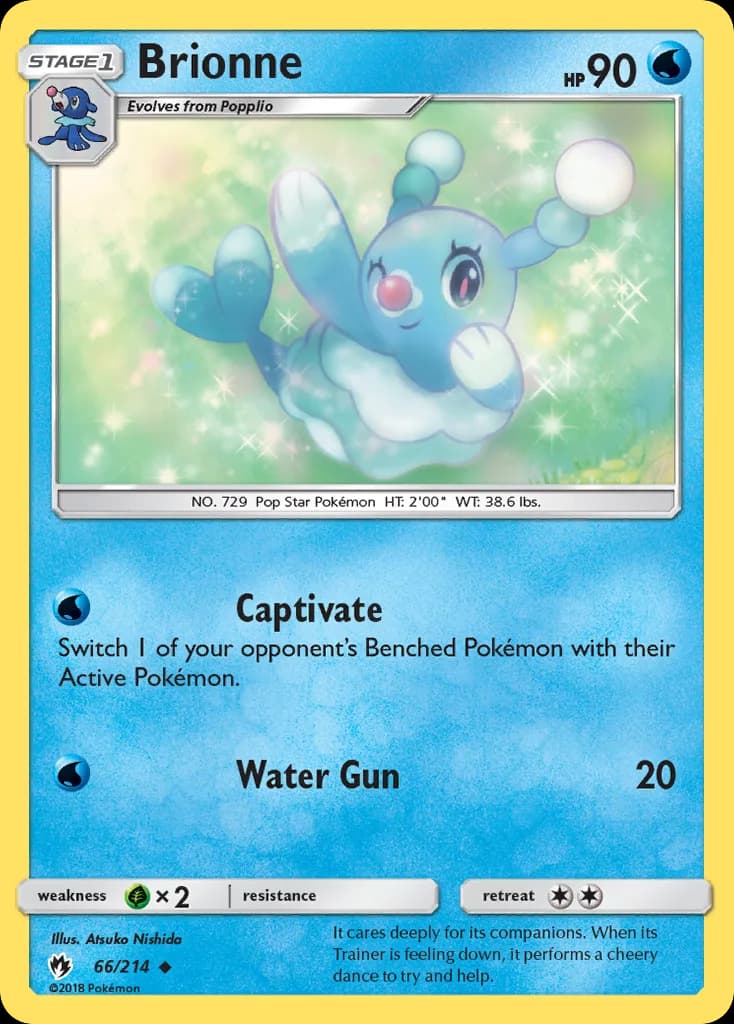 Lost Thunder Brionne card front, 66/214