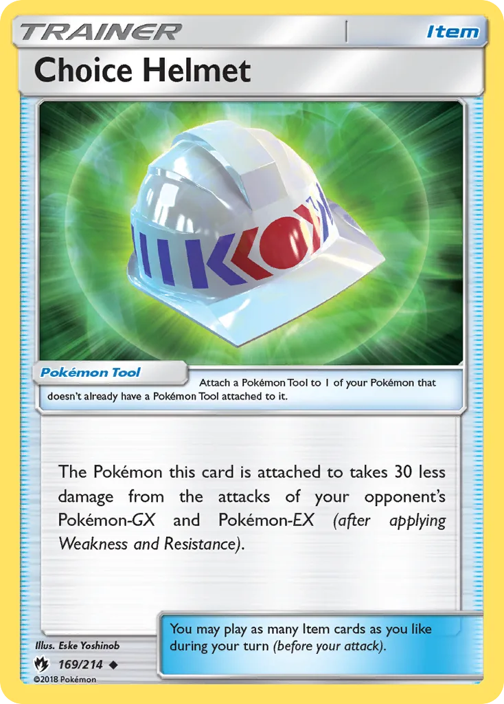 Lost Thunder Choice Helmet card front, 169/214