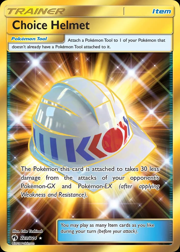 Lost Thunder Choice Helmet card front, 229/214