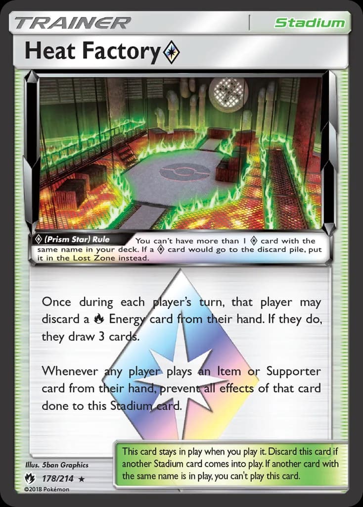 Lost Thunder Heat Factory ◇ card front, 178/214