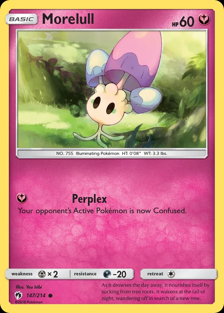 Lost Thunder Morelull card front, 147/214