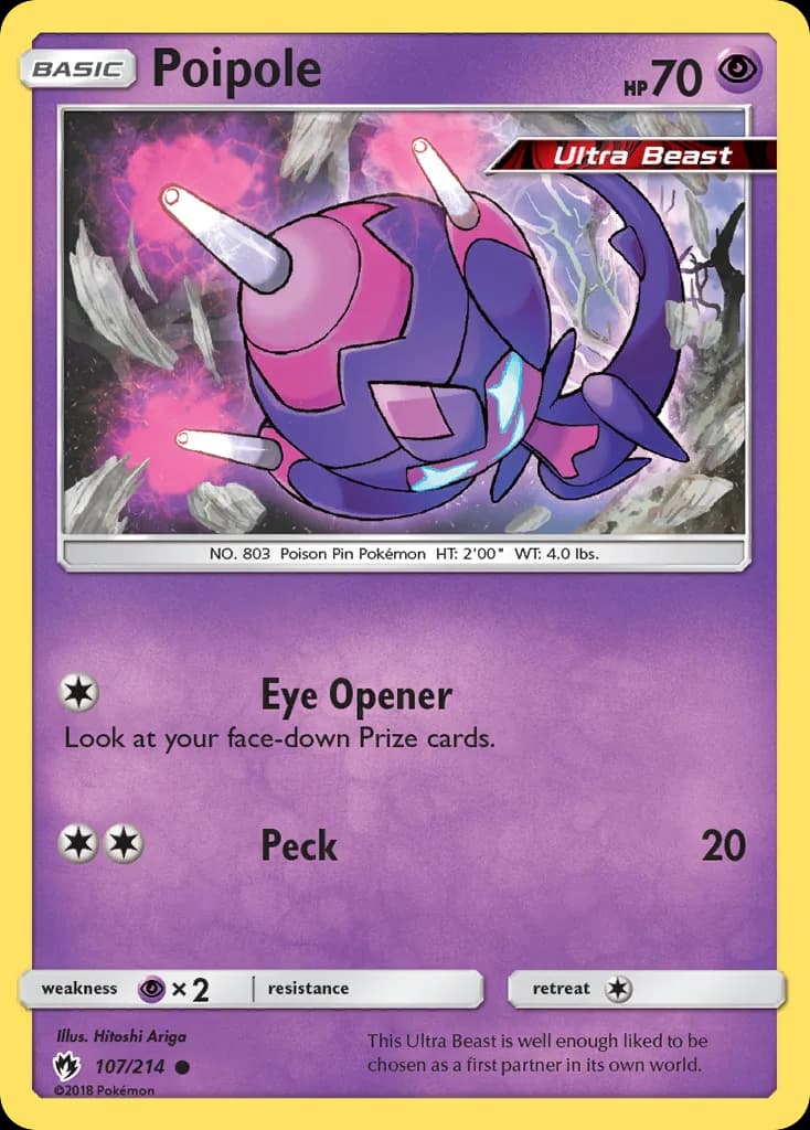 Lost Thunder Poipole card front, 107/214