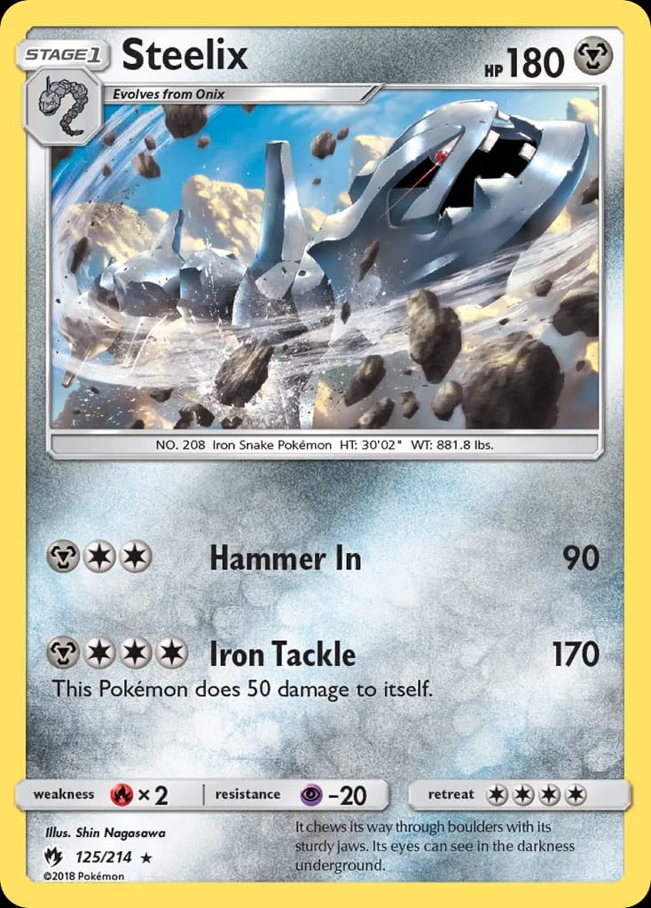 Lost Thunder Steelix card front, 125/214