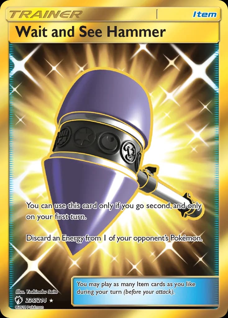 Lost Thunder Wait and See Hammer card front, 236/214