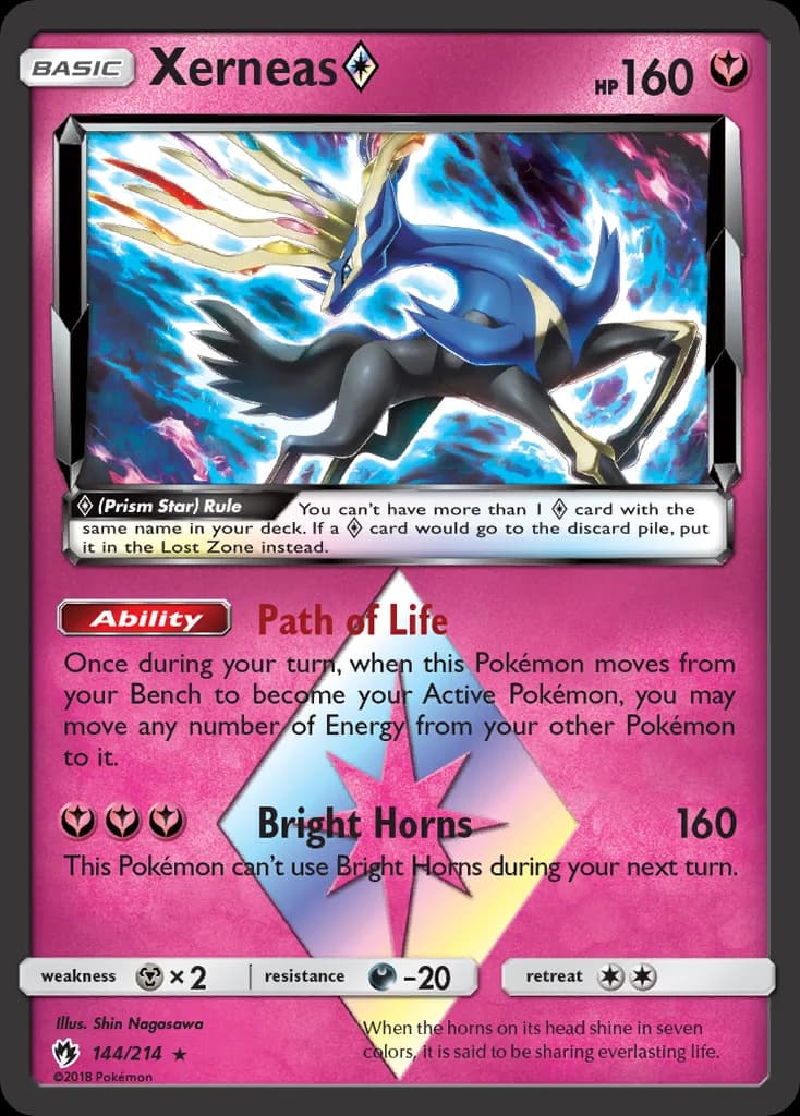 Lost Thunder Xerneas ◇ card front, 144/214
