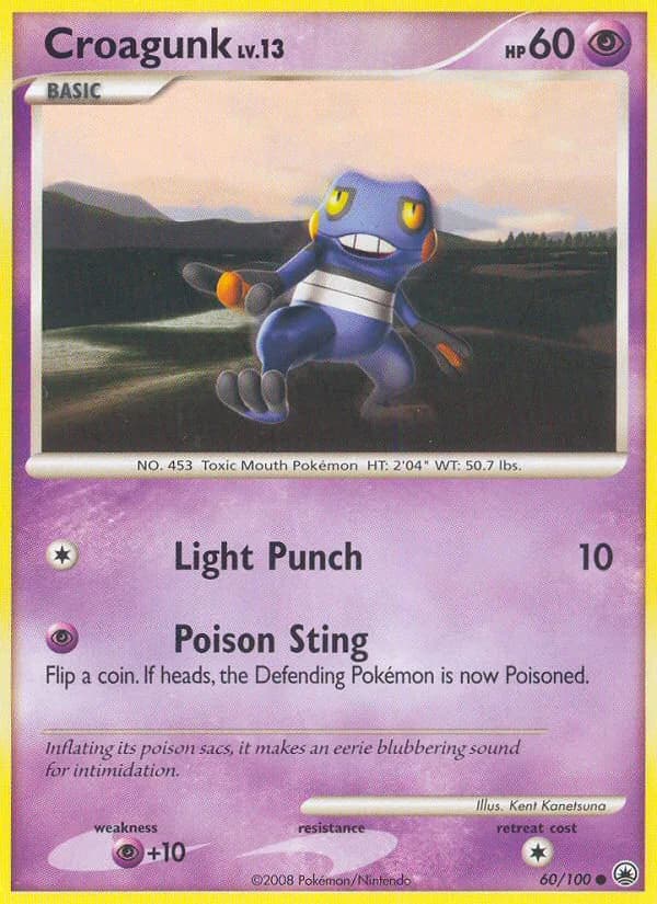 Majestic Dawn Croagunk card front, 60/100