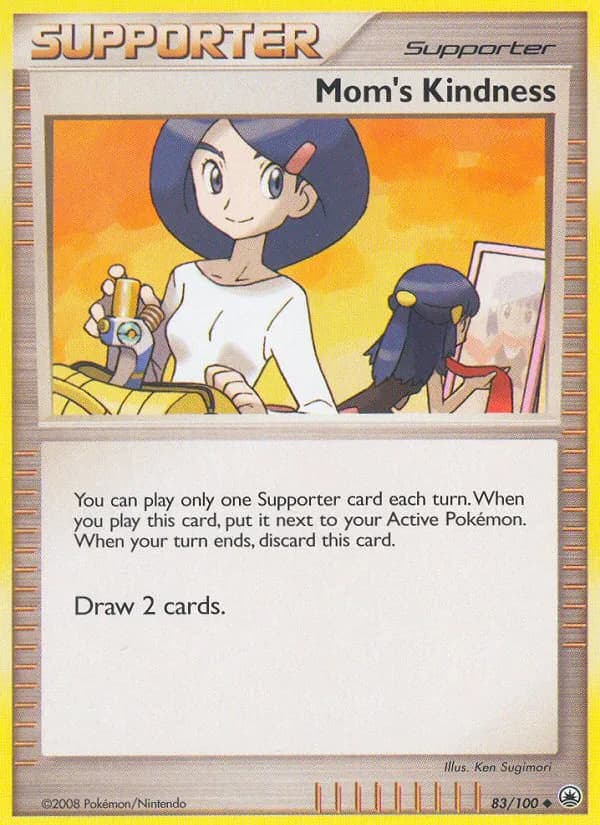 Majestic Dawn Mom's Kindness card front, 83/100