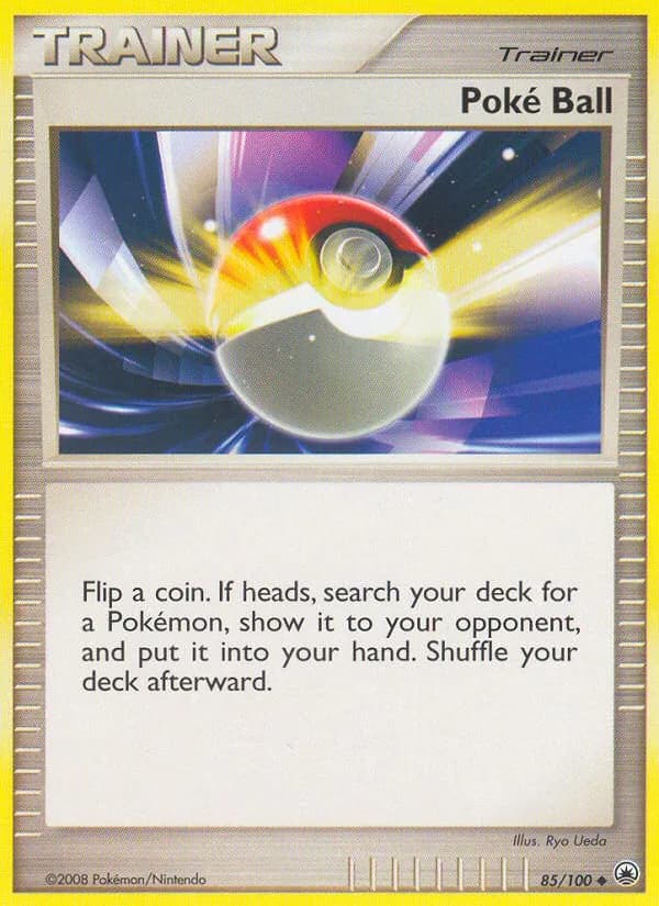 Majestic Dawn Poké Ball card front, 85/100