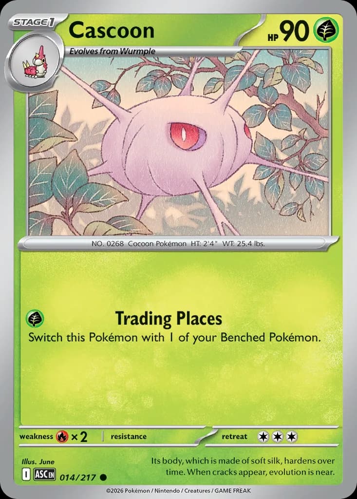 Cascoon card front, Ascended Heroes 14/217