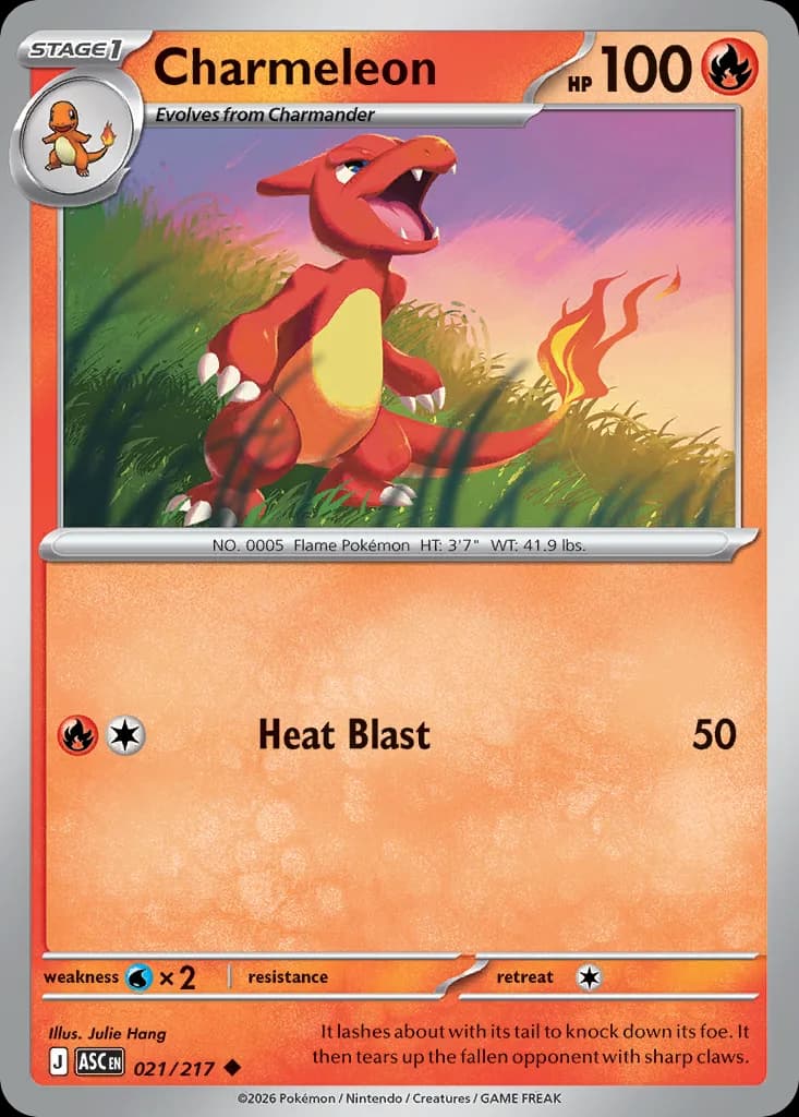 Charmeleon card front, Ascended Heroes 21/217