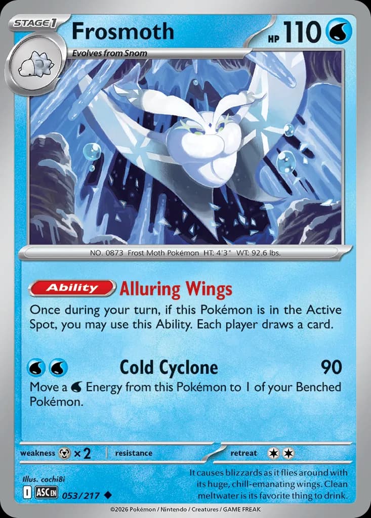 Frosmoth card front, Ascended Heroes 53/217