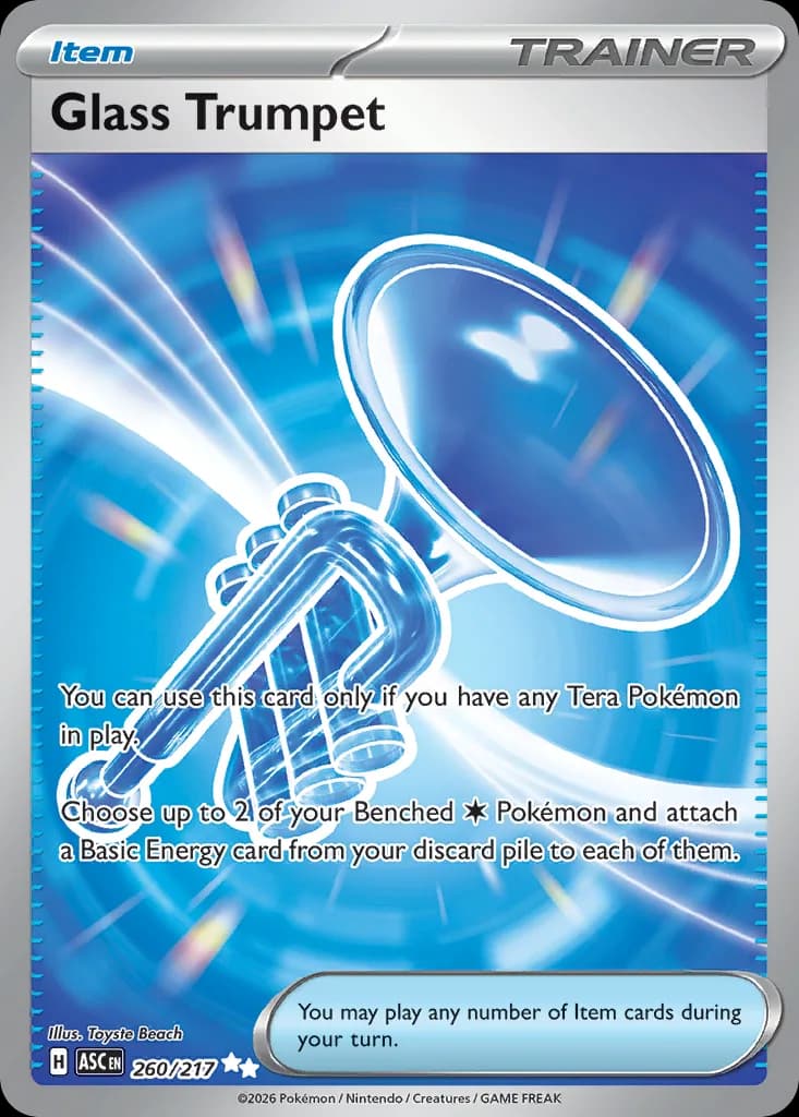 Glass Trumpet card front, Ascended Heroes 260/217