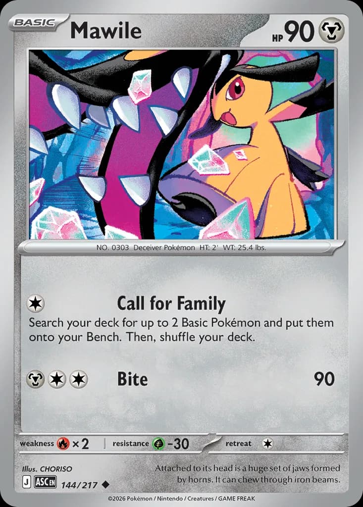 Mawile card front, Ascended Heroes 144/217