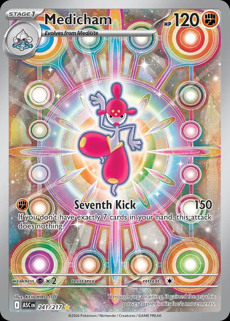 Medicham card front, Ascended Heroes 241/217