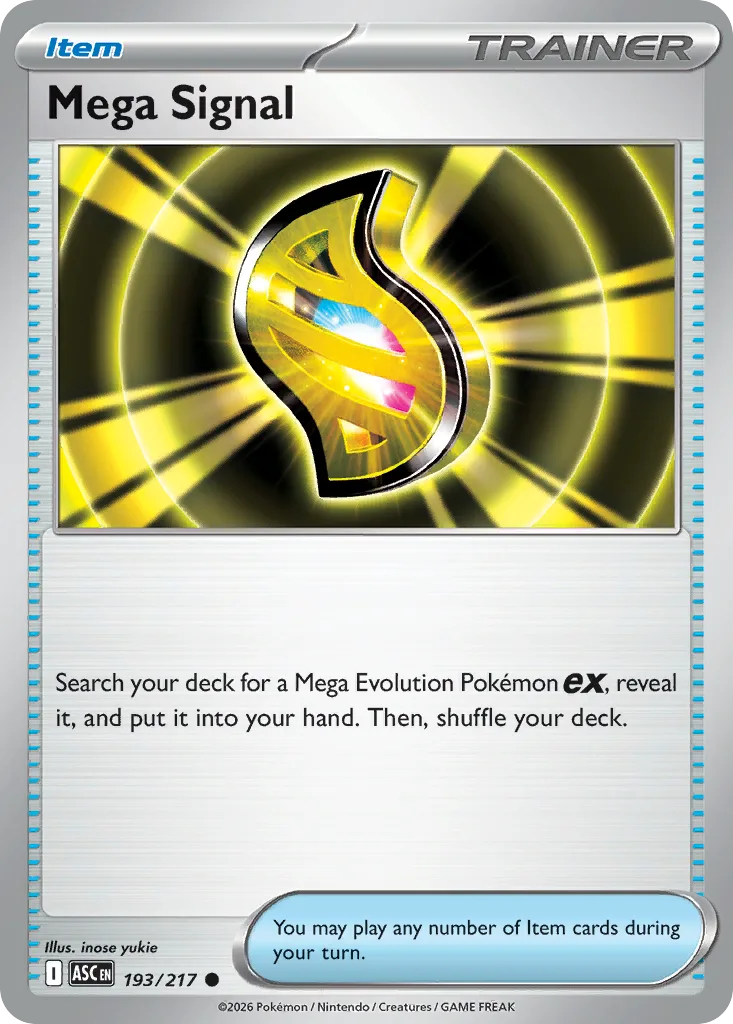 Mega Signal card front, Ascended Heroes 193/217