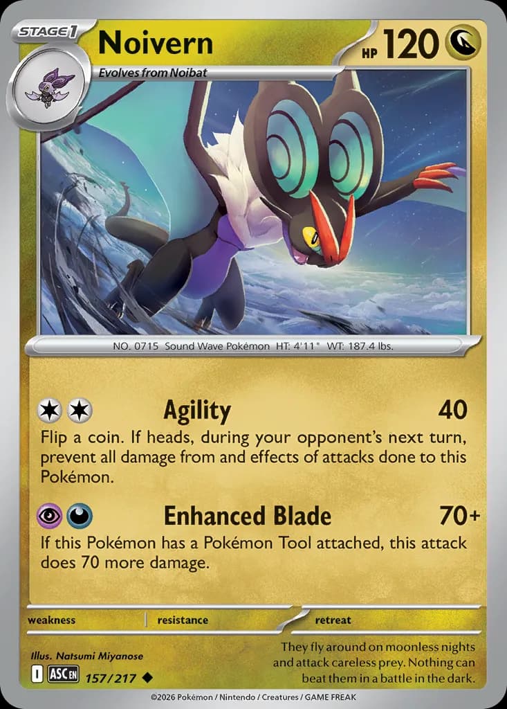 Noivern card front, Ascended Heroes 157/217