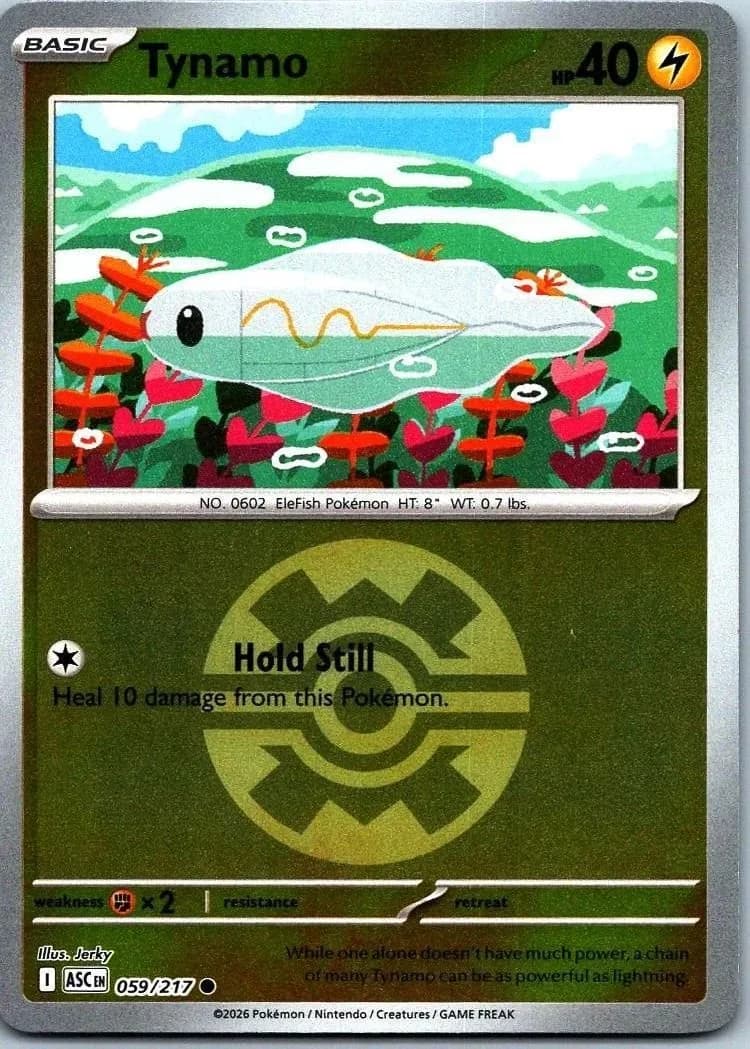 Tynamo reverse holo card front, Ascended Heroes 59/217
