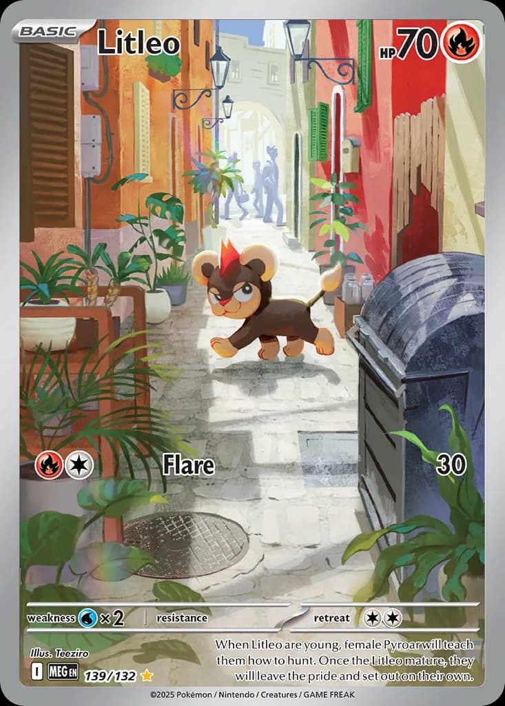 Litleo card front, Mega Evolution 139/132