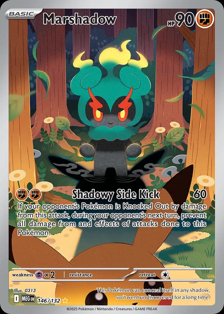 Marshadow card front, Mega Evolution 146/132