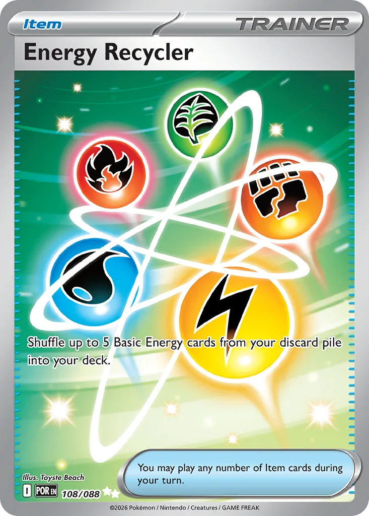 Energy Recycler card front, Perfect Order 108/88