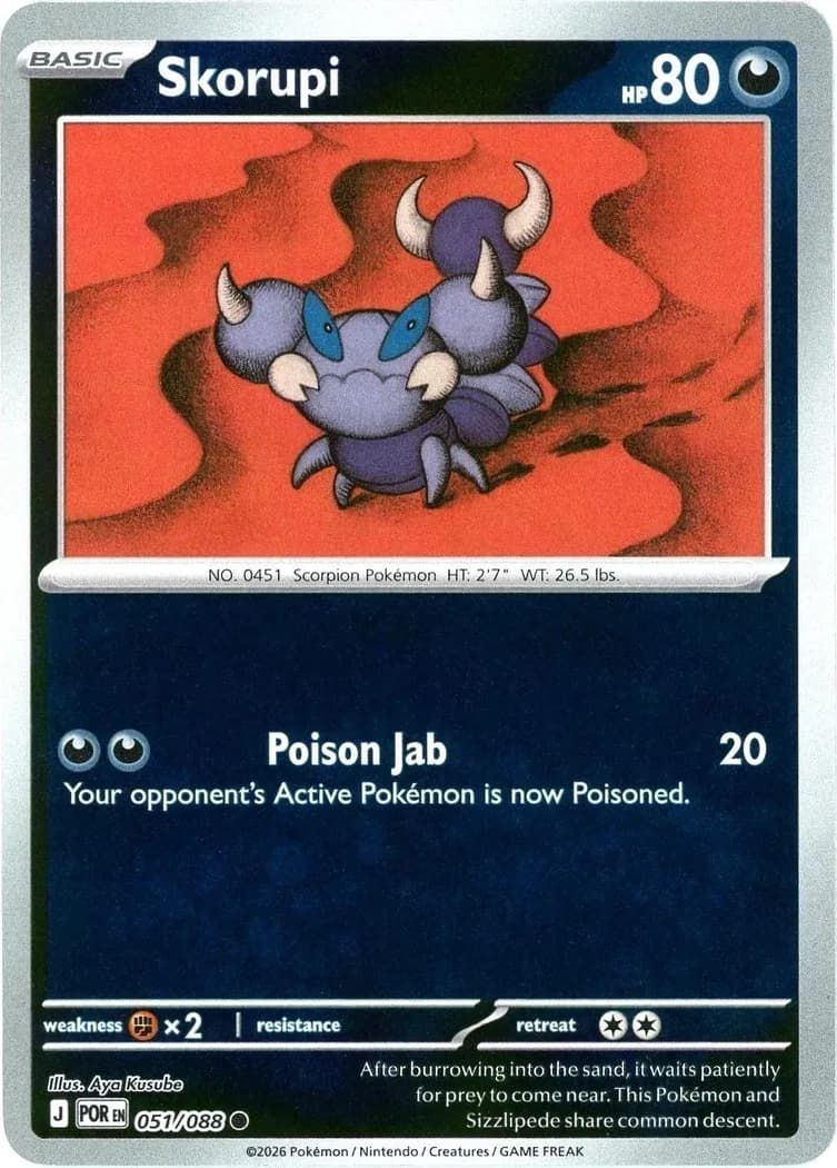 Skorupi reverse holo card front, Perfect Order 51/88