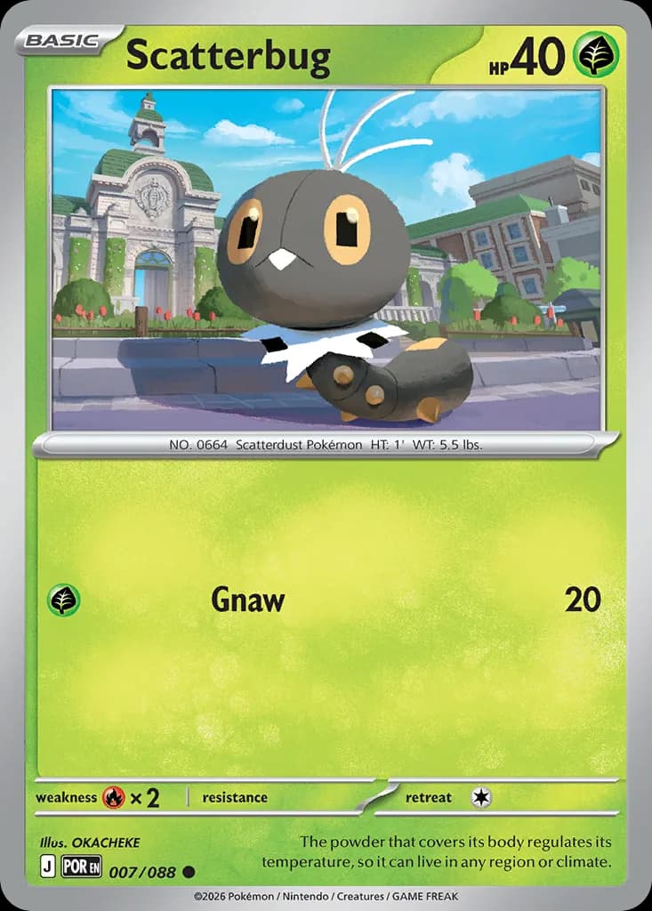 Scatterbug card front, Perfect Order 7/88