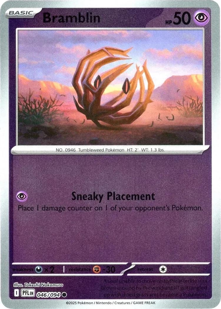 Bramblin reverse holo card front, Phantasmal Flames 46/94
