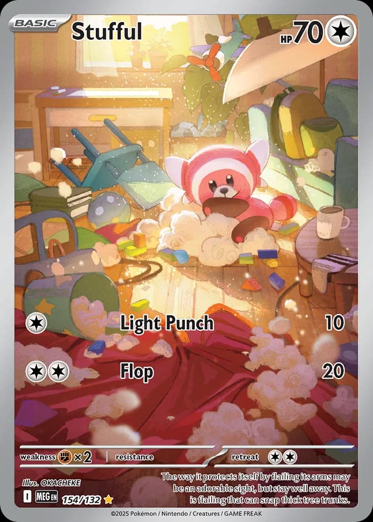 Stufful card front, Mega Evolution 154/132