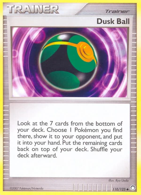 Mysterious Treasures Dusk Ball card front, 110/123