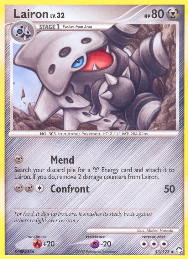 Mysterious Treasures Lairon card front, 53/123