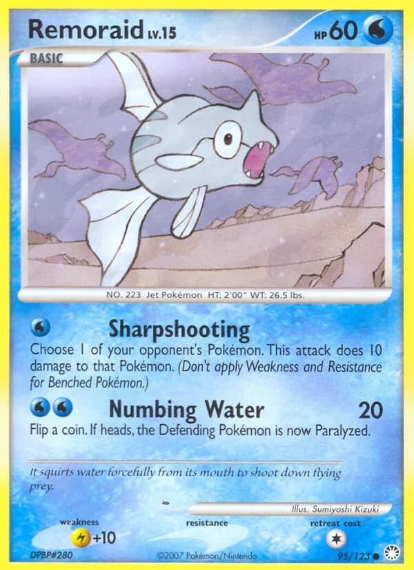 Mysterious Treasures Remoraid card front, 95/123