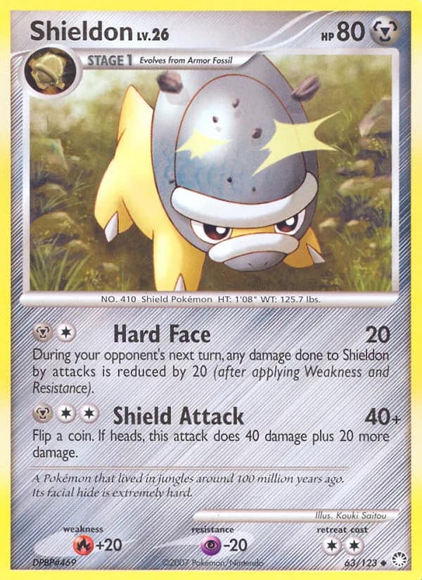 Mysterious Treasures Shieldon card front, 63/123