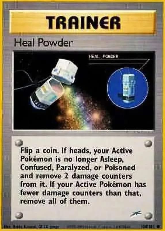 Unlimited Heal Powder card front, Neo Destiny 104/105