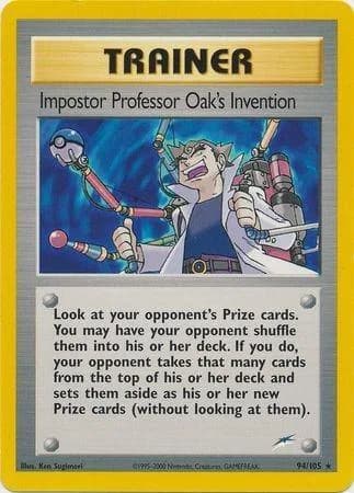 Unlimited Impostor Professor Oak's Invention card front, Neo Destiny 94/105