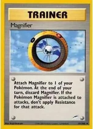 Unlimited Magnifier card front, Neo Destiny 101/105