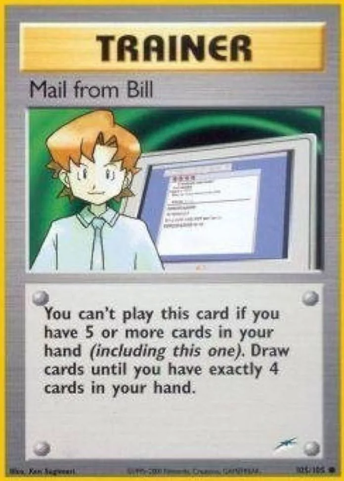 Unlimited Mail from Bill card front, Neo Destiny 105/105