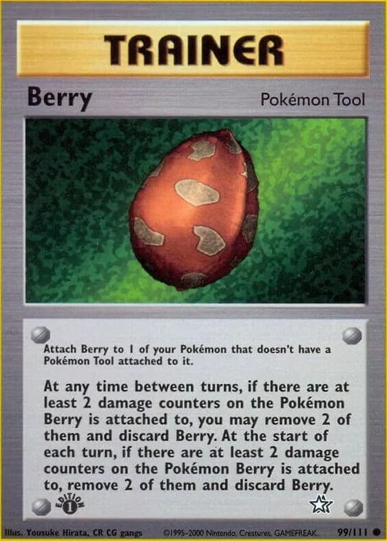 1st Edition Berry card front, Neo Genesis 99/111
