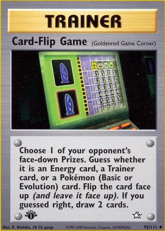 1st Edition Card-Flip Game card front, Neo Genesis 92/111