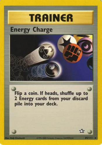 Unlimited Energy Charge card front, Neo Genesis 85/111