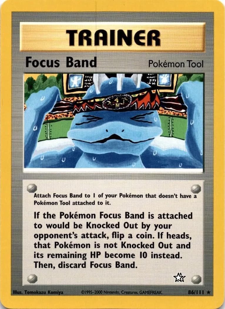 Unlimited Focus Band card front, Neo Genesis 86/111