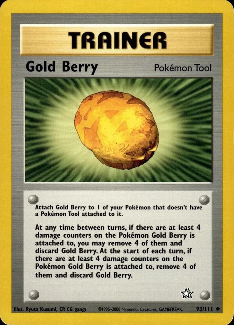 Unlimited Gold Berry card front, Neo Genesis 93/111