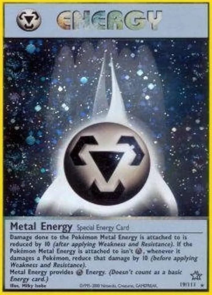 Unlimited Metal Energy card front, Neo Genesis 19/111