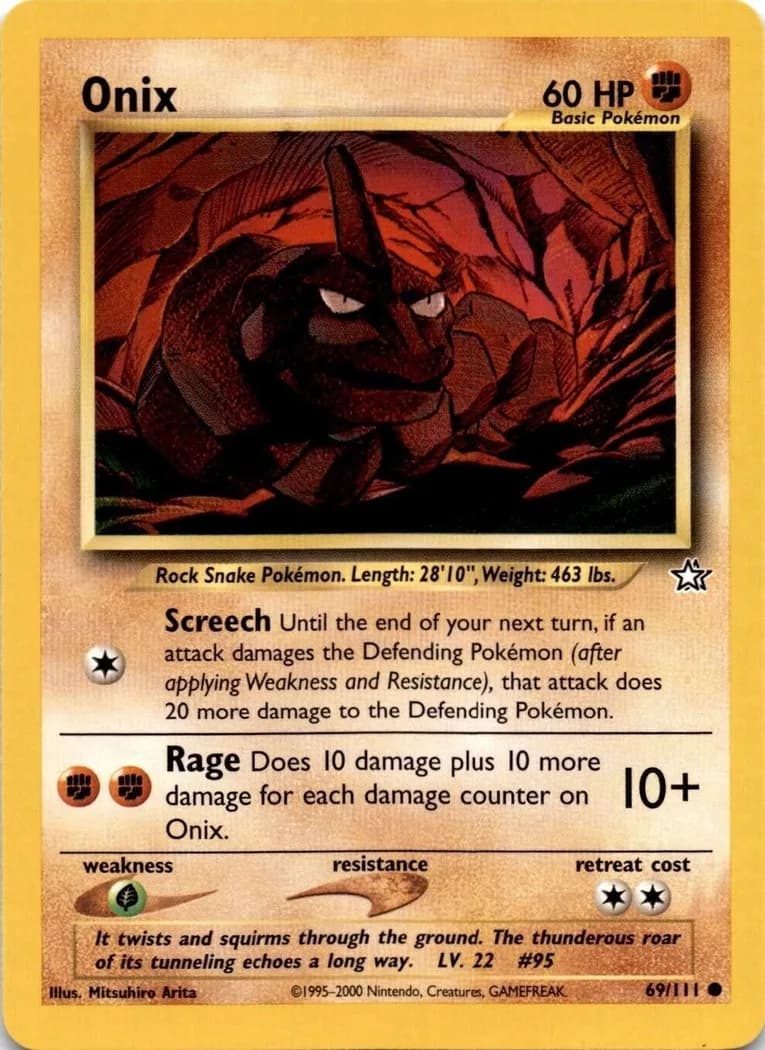 Unlimited Onix card front, Neo Genesis 69/111