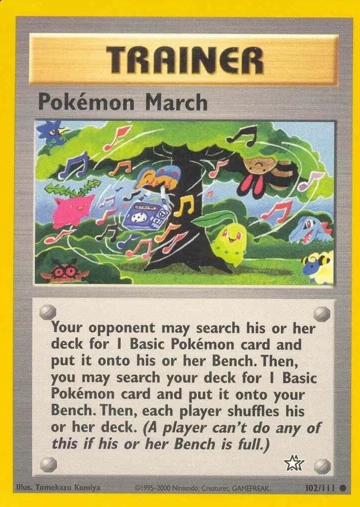 Unlimited Pokémon March card front, Neo Genesis 102/111