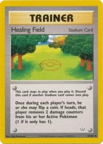 Unlimited Healing Field card front, Neo Revelation 61/64