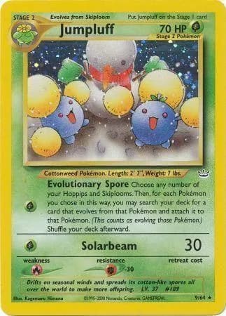 Unlimited Jumpluff card front, Neo Revelation 9/64