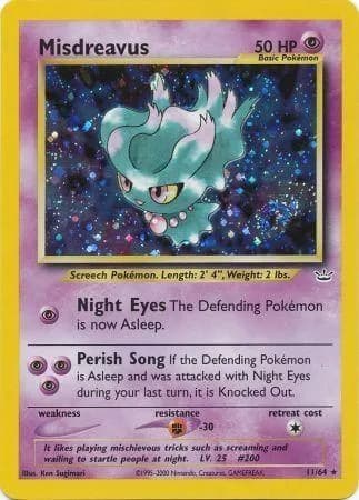Unlimited Misdreavus card front, Neo Revelation 11/64