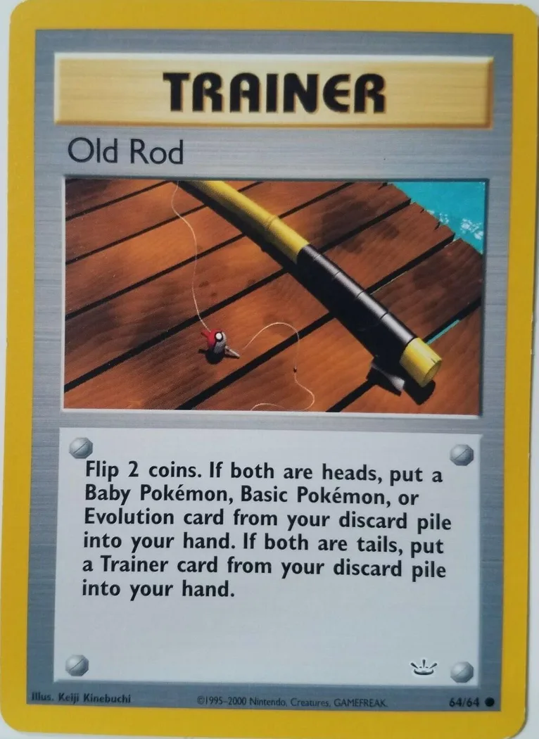 Unlimited Old Rod card front, Neo Revelation 64/64